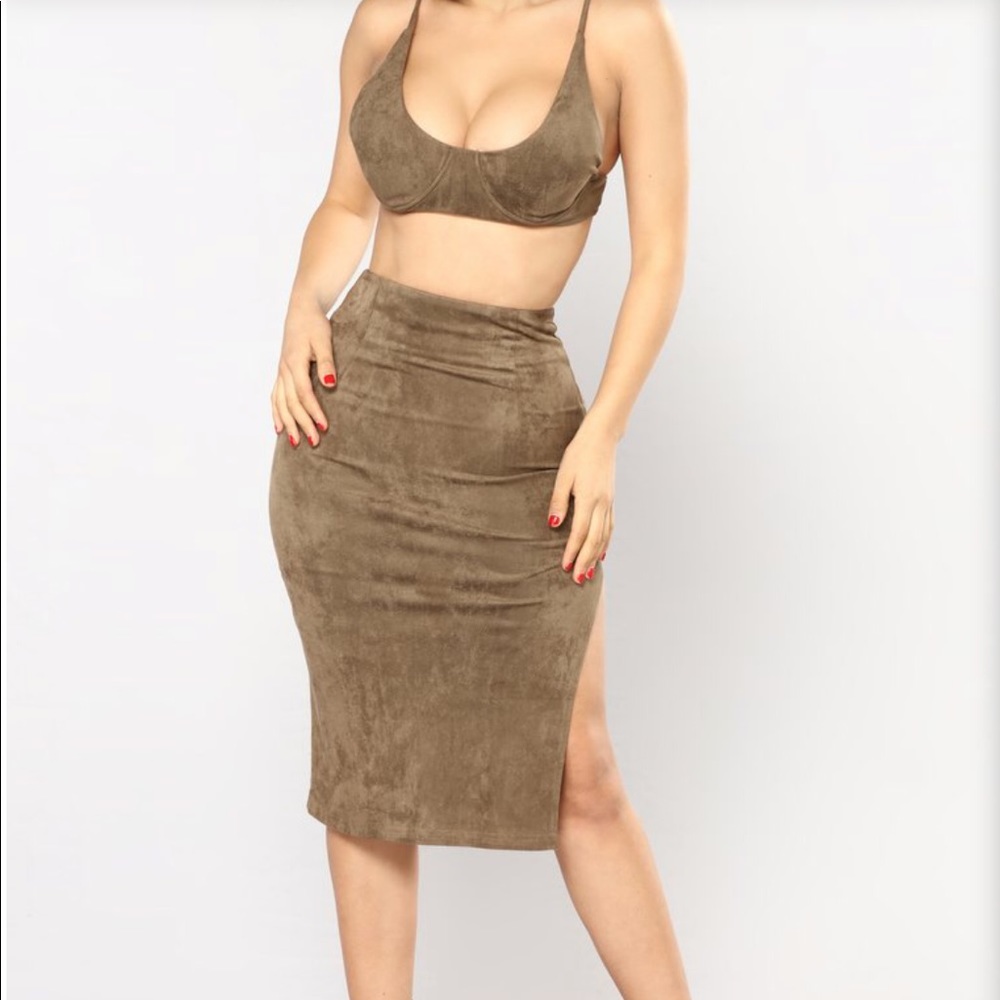 two piece skirt set